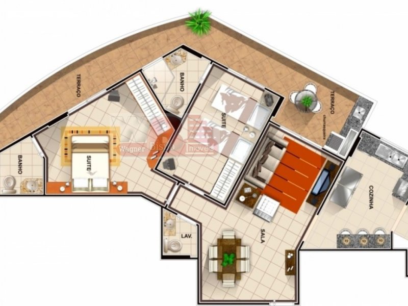 Apartamento à venda Canto do Forte com 92m² e 2 quartos por R$ 550.000 - 1858077956-9581208.jpg