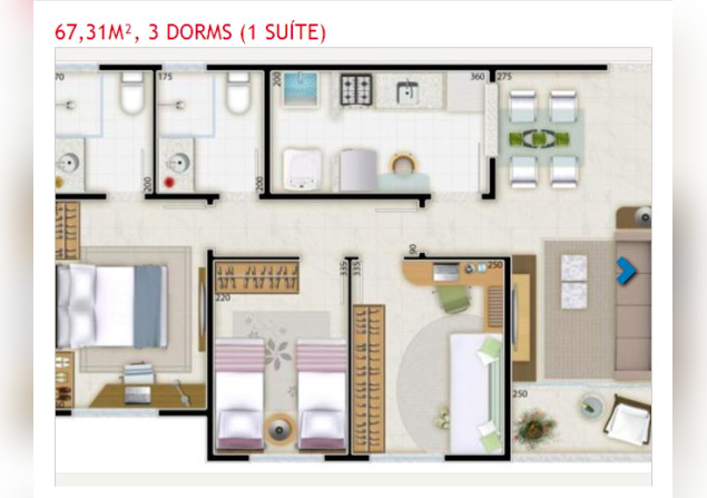 imóvel com 75m²