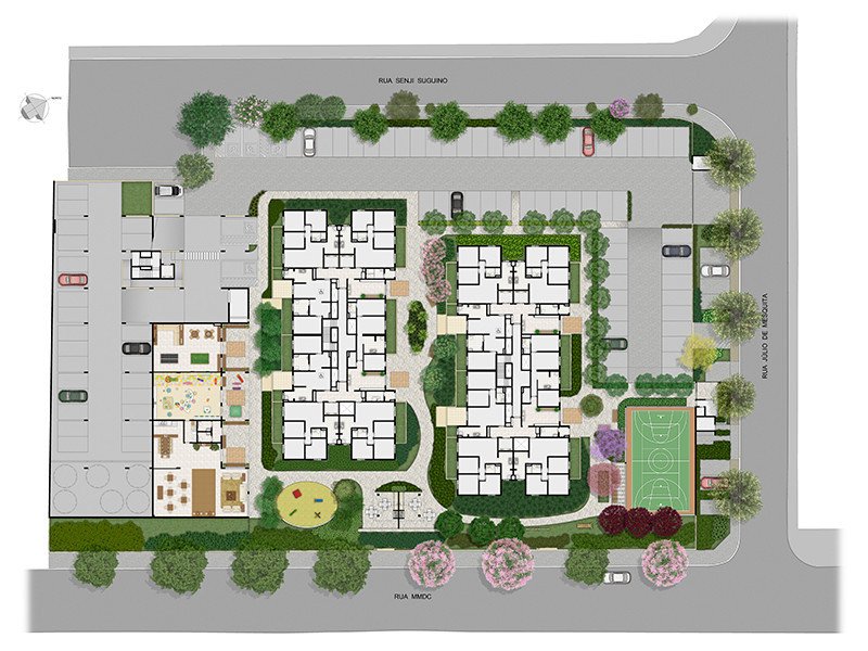 Apartamento à venda Paulicéia com 64m² e 3 quartos por R$ 415.000 - 2060836976-implantacao-flex-pauliceia-tecnisa.jpg