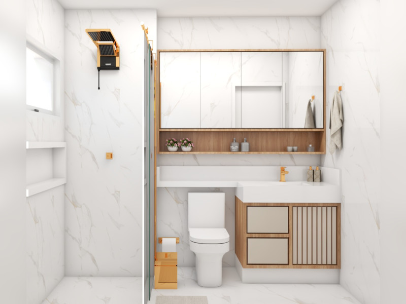 Apartamento à venda Vila Bocaina com 155m² e 3 quartos por R$ 1.080.000 - banheiro-suite-casal.jpg