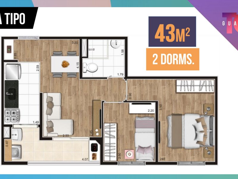 imóvel com 43m² - Vila Itapegica - Guarulhos