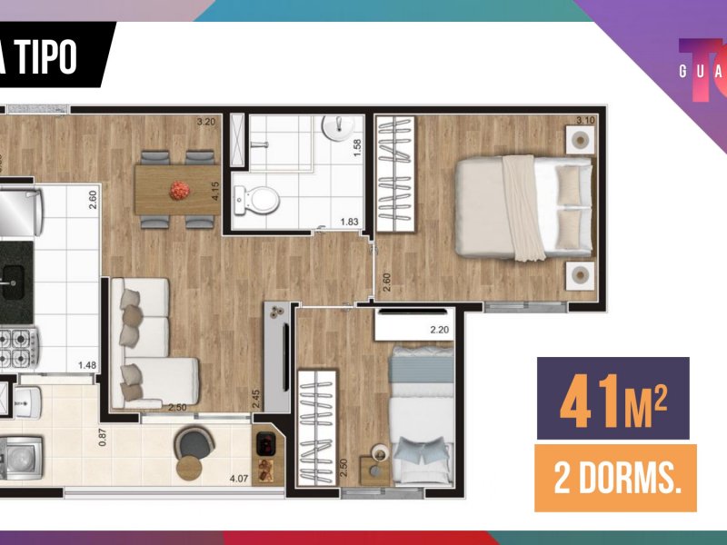 imóvel com 43m² - Vila Itapegica - Guarulhos