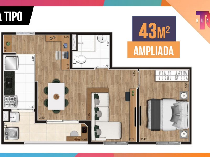 imóvel com 43m² - Vila Itapegica - Guarulhos