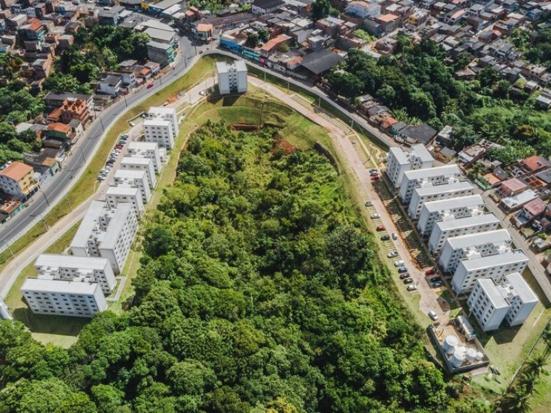 Apartamento à venda Cajazeiras com 45m² e 2 quartos por R$ 155.000 - 1174331941-foto-aerea.jpg