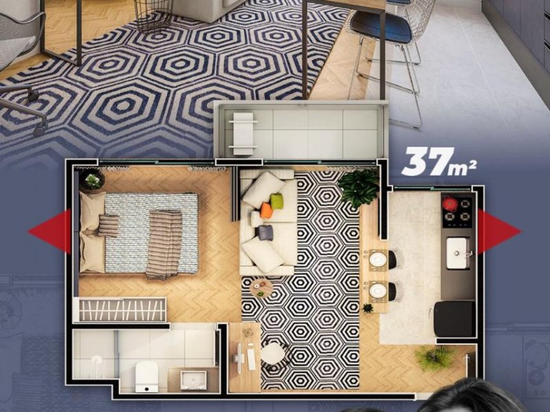 imóvel com 37m² - Jardim Portal da Colina - Sorocaba