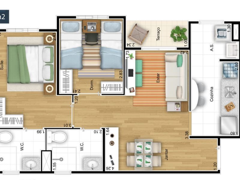 Apartamento à venda Outeiro de Passargada com 55m² e 2 quartos por R$ 260.000 - 955391426-img-20190706-wa0017.jpg