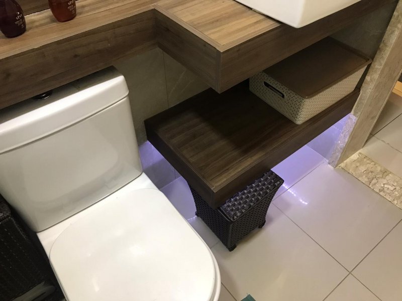 Apartamento à venda Vila Valqueire com 95m² e 3 quartos por R$ 550.000 - 952825175-banheiro-suite-led.jpg