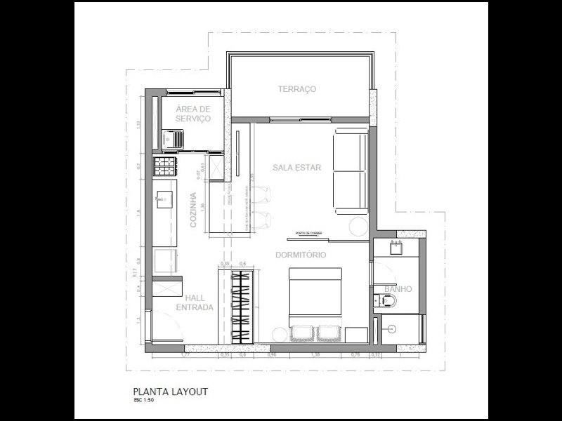 imóvel com 50m² - Jardim Tupanci - Barueri