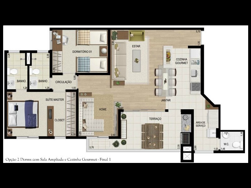 imóvel com 94m² - Tamboré - Santana de Parnaiba