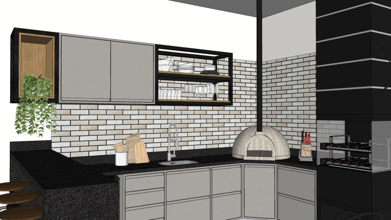Casa de condomínio à venda Residencial Delle Stelle com 300m² e 3 quartos por R$ 1.400.000 - 1503909634-gourmet.png
