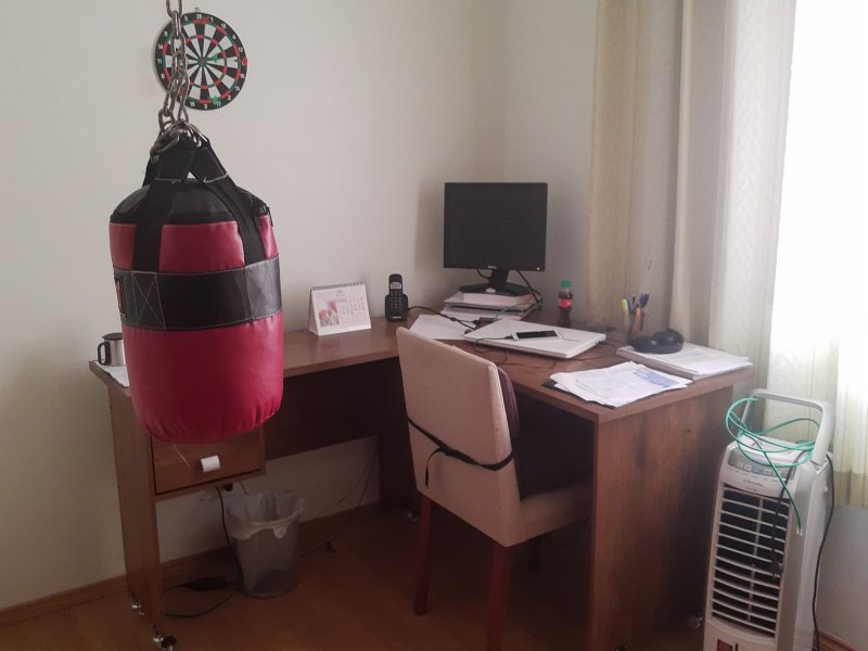 Apartamento à venda Jardim Santo André com 70m² e 3 quartos por R$ 295.000 - 803144897-terceiro-quarto-mesa.jpg