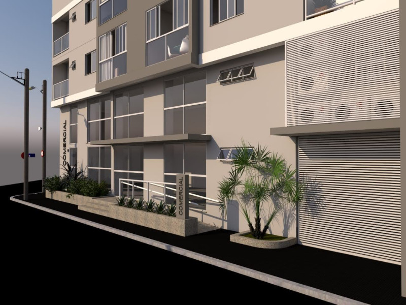Apartamento à venda Centro com 80m² e 2 quartos por R$ 400.000 - 3d-fachada-1.jpg