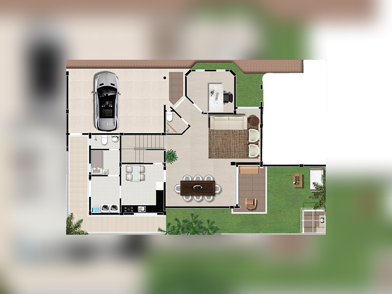 Casa de condomínio à venda Jardim Prudência com 337m² e 4 quartos por R$ 2.200.000 - res-gorizia-implantacao-casa4.jpg