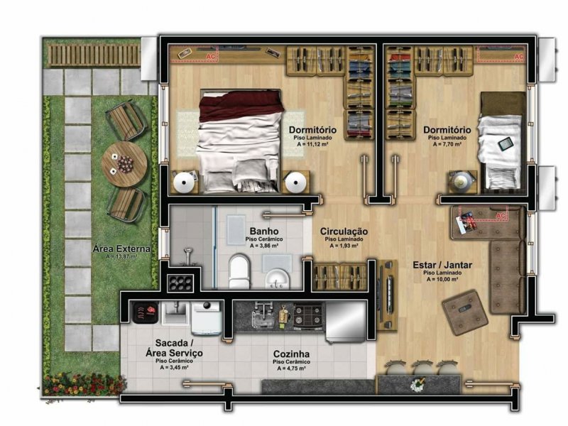 Apartamento à venda Lomba da Palmeira com 48m² e 2 quartos por R$ 160.000 - 2141830589-d7e3453a-435c-4024-8fce-d349a4dfcfe7.jpg