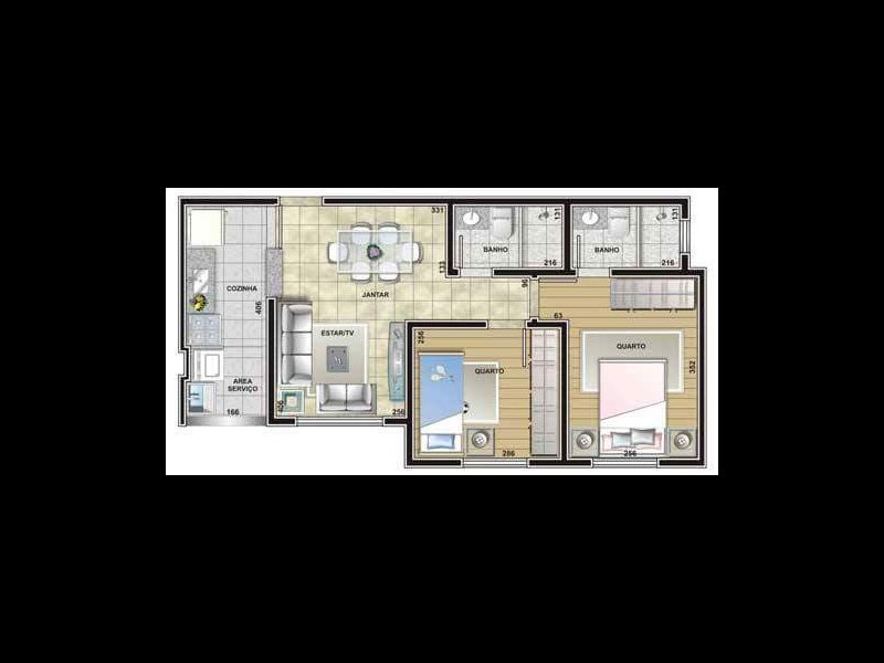 Apartamento à venda Campo Grande com 50m² e 2 quartos por R$ 165.000 - 1602208150-fb-img-1464559922297.jpg
