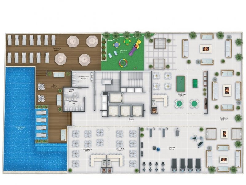 Apartamento à venda Meia Praia com 40m² e 1 quarto por R$ 470.000 - 1971719005-lazer.jpg