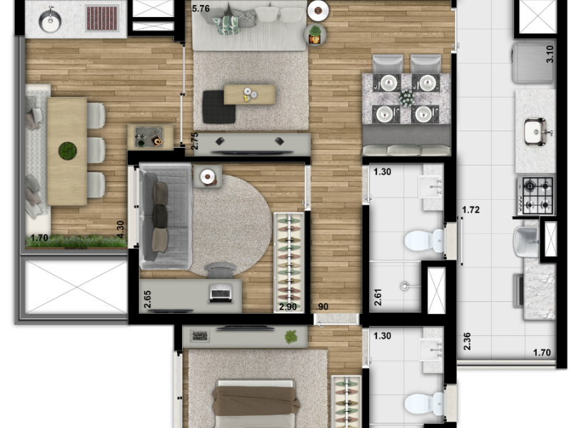 imóvel com 69m² - Vila Mariana - São Paulo