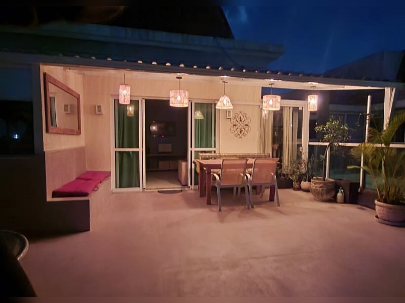 Cobertura à venda Barra da Tijuca com 200m² e 3 quartos por R$ 2.300.000 - terraco-a-noite.jpeg