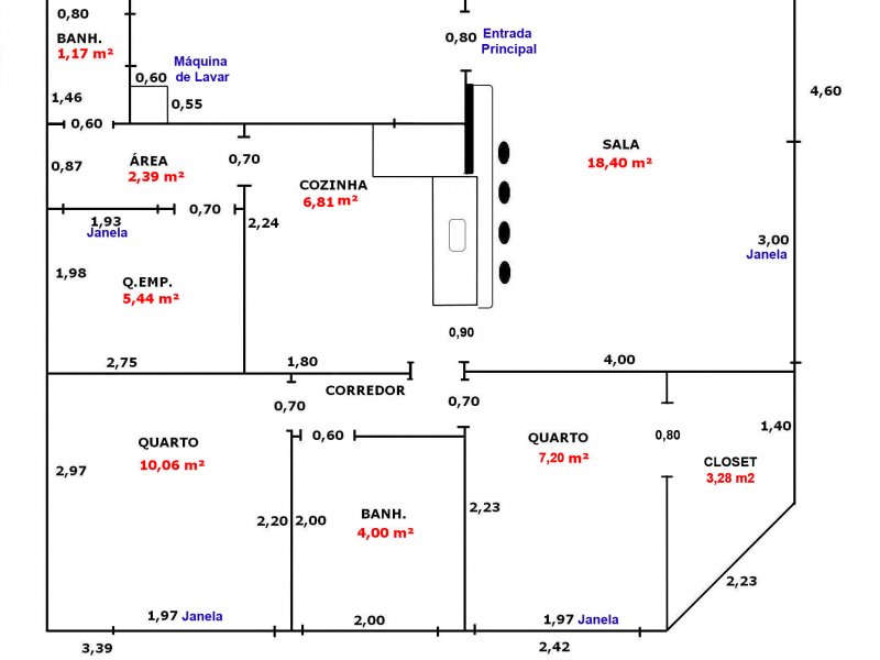 Apartamento à venda Vila Isabel com 70m² e 2 quartos por R$ 350.000 - 1499557655-planta7.jpg