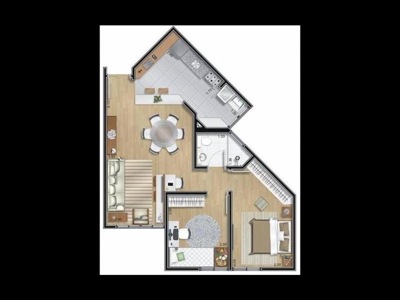 Apartamento à venda Bandeiras com 57m² e 2 quartos por R$ 230.000 - 1739630515-planta.jpg