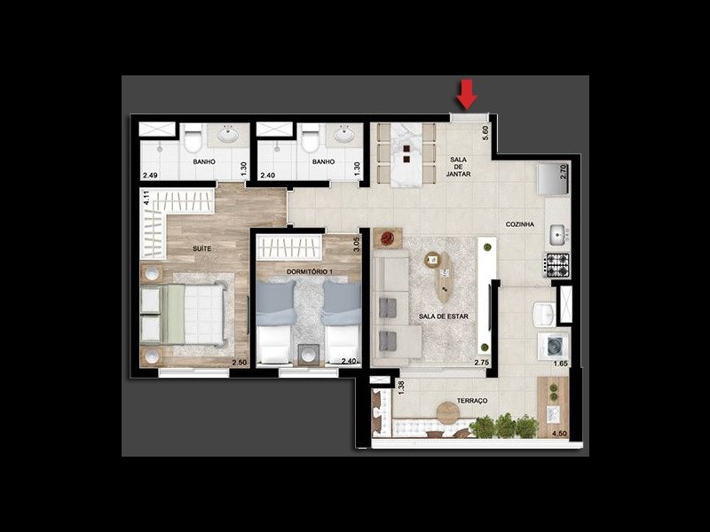 Apartamento à venda Consolação com 67m² e 2 quartos por R$ 780.000 - 2045282958-planta-olhar-augusta.jpg