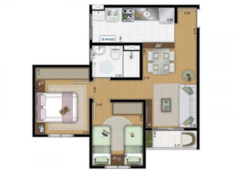 imóvel com 50m² - Jardim Bela Vista - Guarulhos
