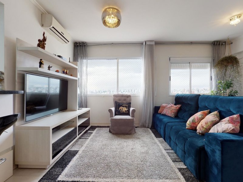 Apartamento à venda Partenon com 90m² e 2 quartos por R$ 430.000 - 1954354707-1-living.jpg