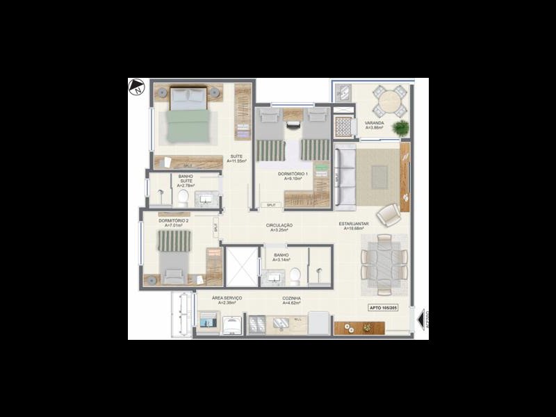 imóvel com 82m² - Campeche - Florianópolis