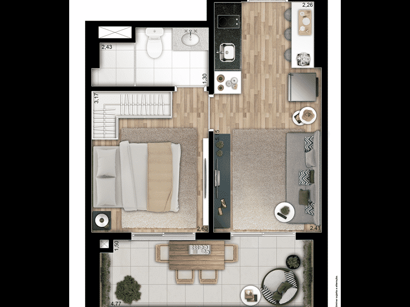 Apartamento à venda Consolação com 37m² e 1 quarto por R$ 559.900 - 1619314688-you-central-park-1-dorm.png