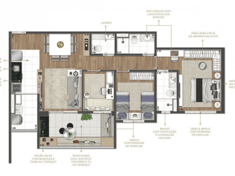 imóvel com 84m² - Santo Amaro - São Paulo