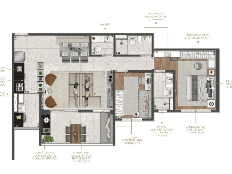 imóvel com 84m² - Santo Amaro - São Paulo
