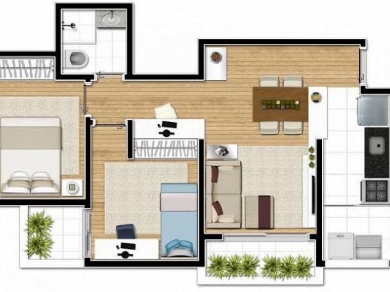 Apartamento à venda Chora Menino com 60m² e 2 quartos por R$ 550.000 - 586326648-planta.jpg