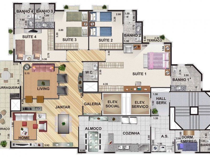 Apartamento à venda Zona III com 180m² e 3 quartos por R$ 1.100.000 - 423526215-08ef4d1c91787429da0ce714728711ea.jpg
