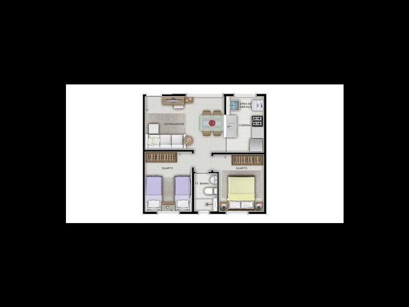 Apartamento à venda Progresso com 43m² e 2 quartos por R$ 130.000 - 1907282164-images-2.jpg