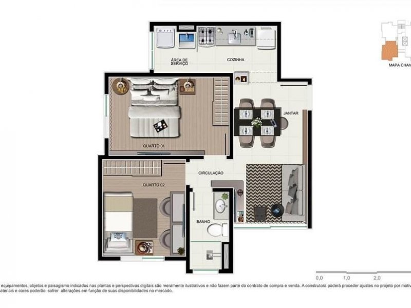 imóvel com 49m² - Jardim Cidade Nova (Nova Veneza) - Sumaré