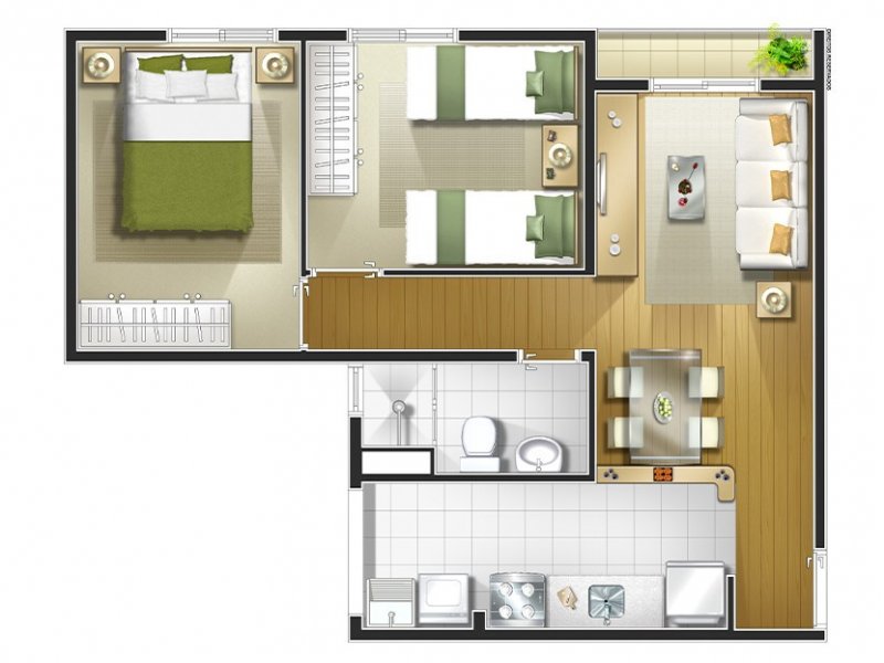 Apartamento à venda Parque Paineiras com 47m² e 2 quartos por R$ 320.000 - 1004944786-21-croqui.jpg