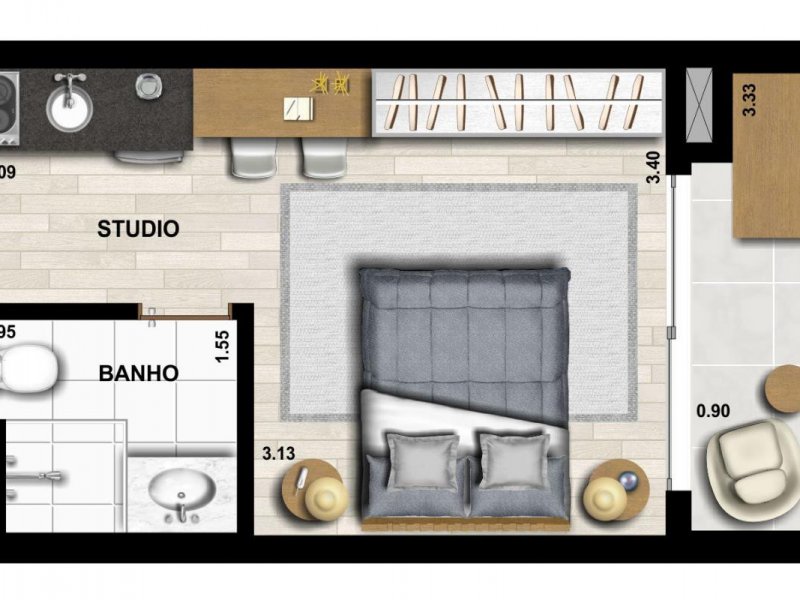 Studio à venda Vila Mariana com 24m² e 1 quarto por R$ 375.000 - 1251951239-ap-studio-rev00.jpg