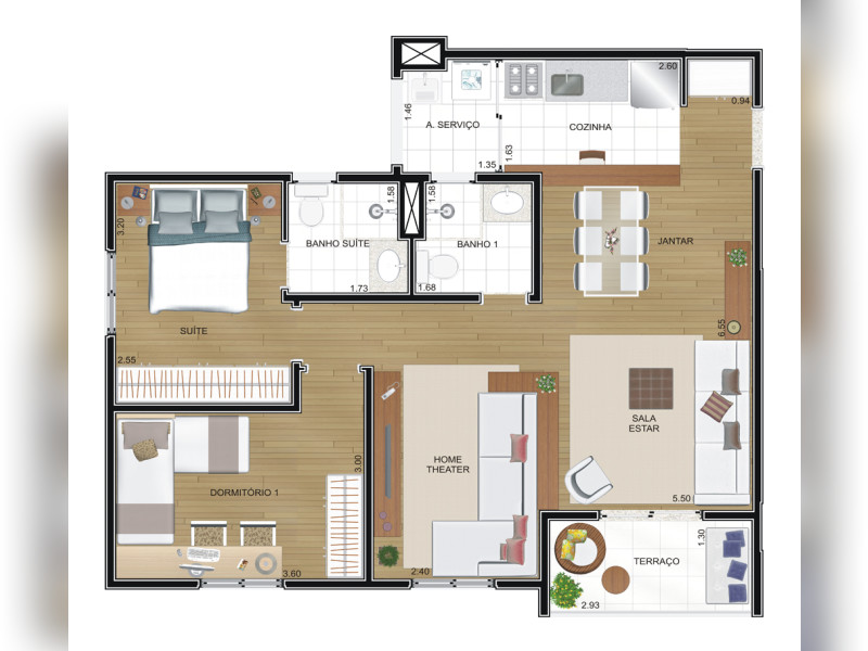 Apartamento à venda Parque Reboucas com 67m² e 2 quartos por R$ 380.000 - 22-quadra-142-planta-tipo-67m-ampliada.jpg