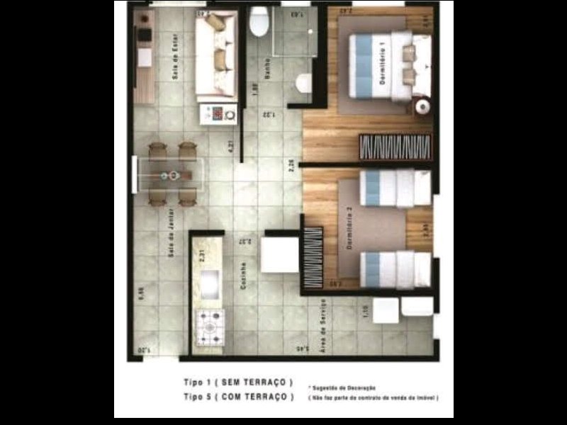 Apartamento à venda Outeiro de Passargada com 50m² e 2 quartos por R$ 209.000 - 554093003-img-20210118-wa0041.jpg
