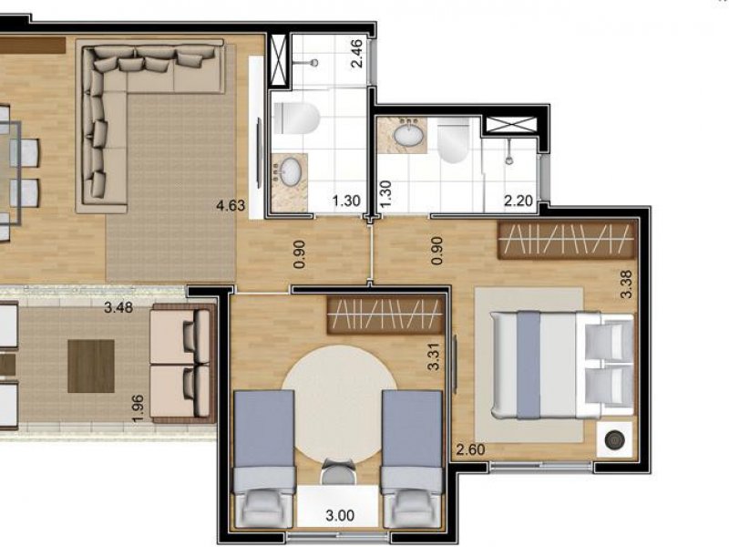 imóvel com 70m² - Vila Mogilar - Mogi das Cruzes