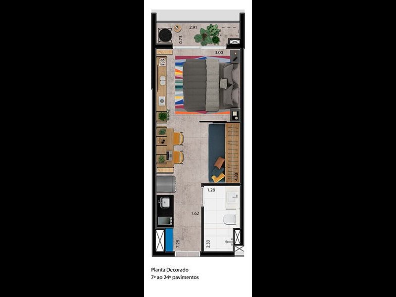 imóvel com 27m² - Pinheiros - São Paulo