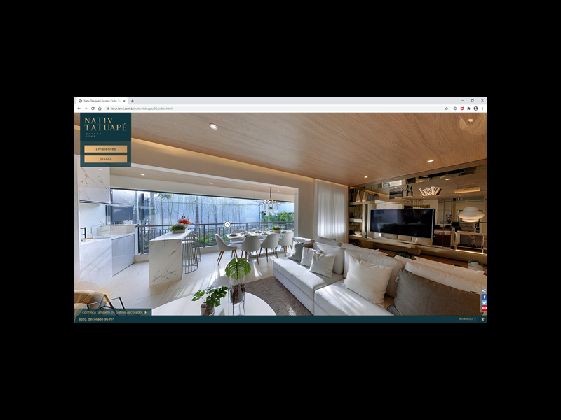 Apartamento à venda Tatuapé com 96m² e 3 quartos por R$ 890.000 - 1270664155-nativ-sala-ampliada-varanda.png