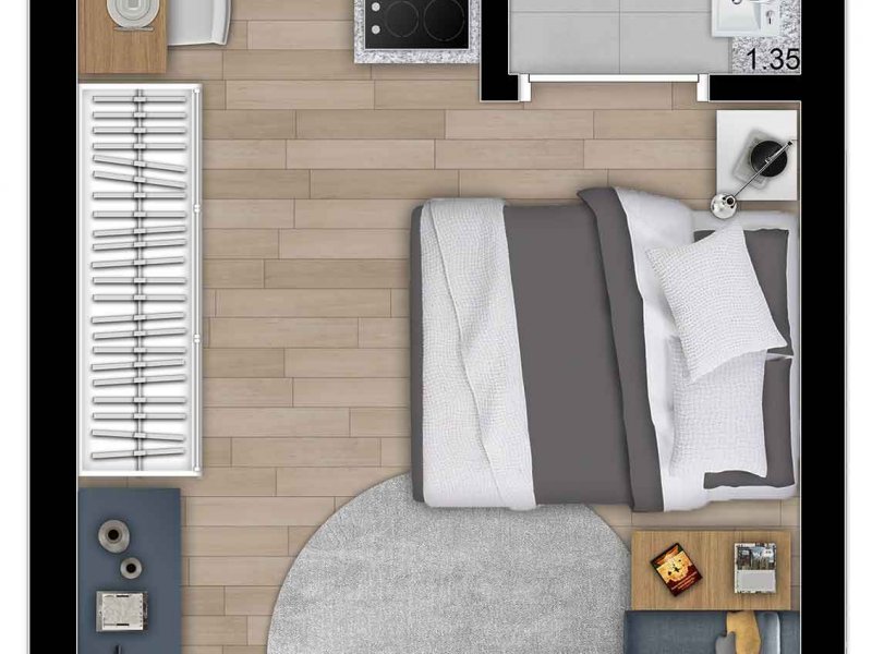 Loft à venda Sumarézinho com 24m² e 1 quarto por R$ 400.000 - 1627117411-you-harmonia-studio-nr.jpg