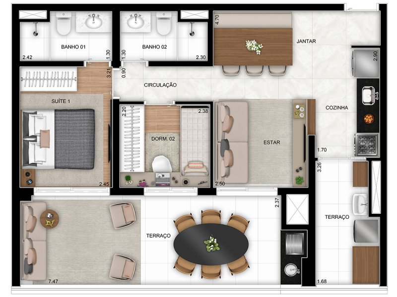 Apartamento à venda Belenzinho com 75m² e 2 quartos por R$ 625.000 - 1487342346-planta-apto.jpg