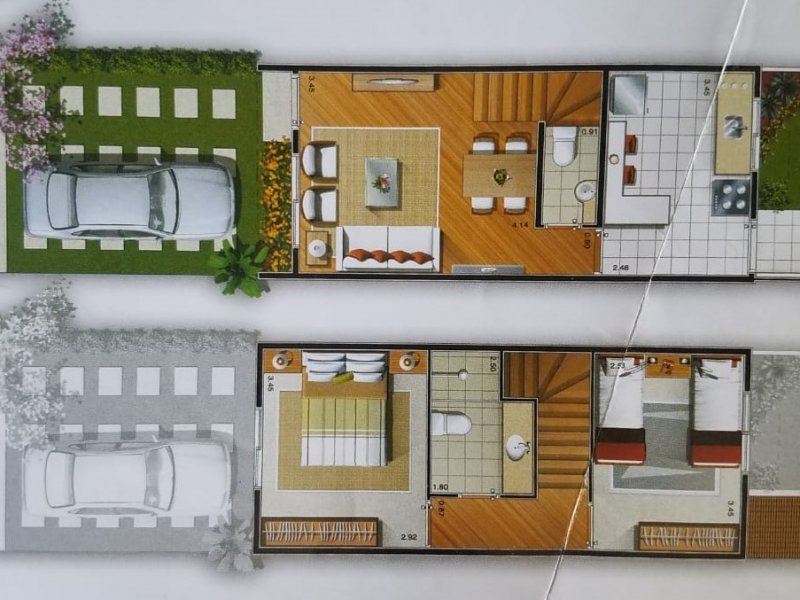 Casa de condomínio à venda Jardim Celia com 70m² e 2 quartos por R$ 350.000 - 1901364919-planta-geral.jpeg