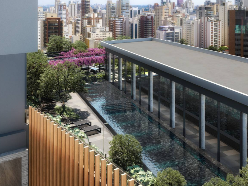 Apartamento à venda Pinheiros com 178m² e 3 quartos por R$ 3.026.000 - 1321753734-vista-aerea-piscina.png