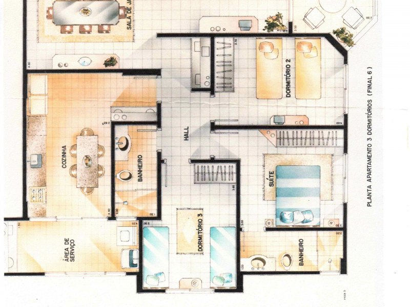 Apartamento à venda Jardim Marina com 120m² e 3 quartos por R$ 550.000 - 98670389-sb.jpg