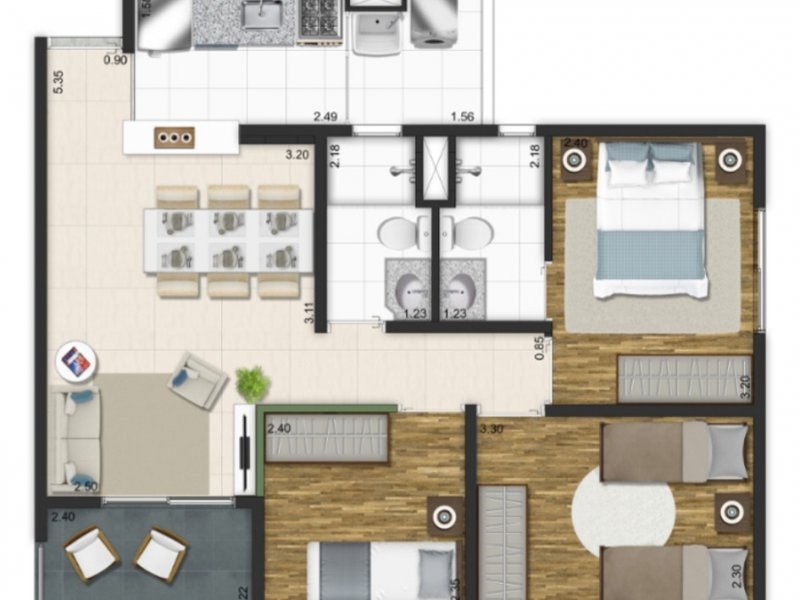 Apartamento à venda Jardim Caboré com 45m² e 3 quartos por R$ 334.147 - 1210085838-20210312-182957.jpg