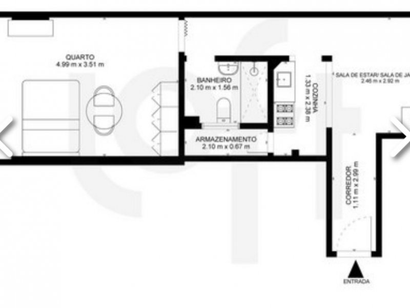 Apartamento à venda Centro com 36m² e 1 quarto por R$ 200.000 - 649812470-152a818a-fa21-4e31-8597-c77ed00af594.jpeg