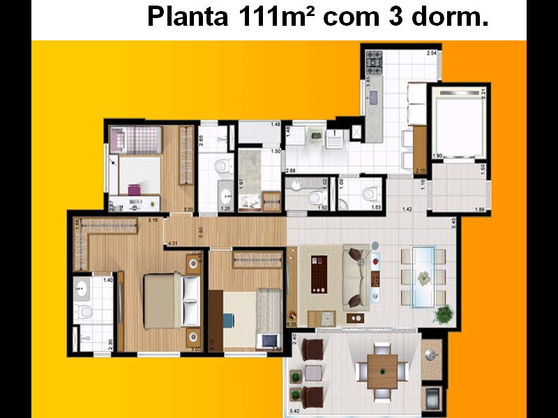 Apartamento à venda Ponta da Praia com 111m² e 3 quartos por R$ 900.000 - 403712645-plata.PNG